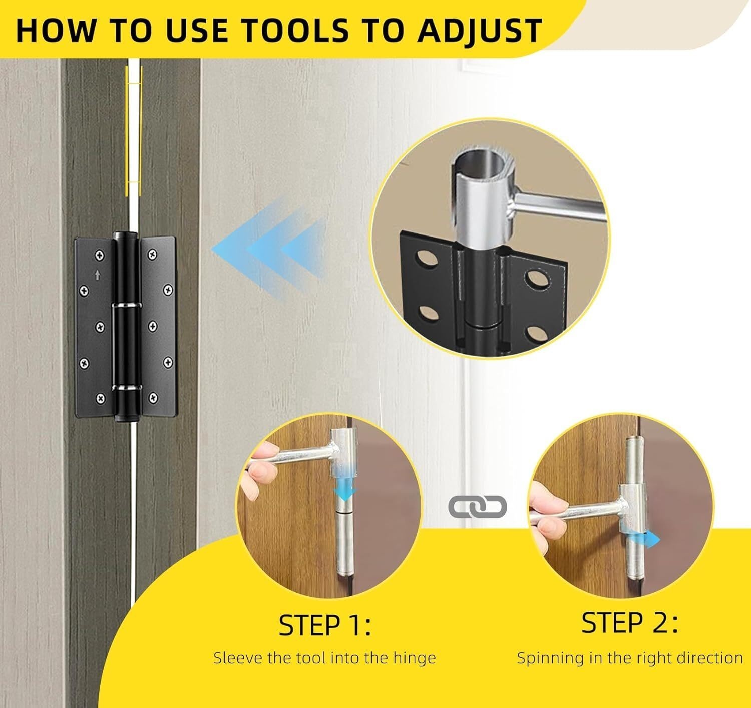 Hinges Gap Adjusting Wrench-Door Hinge Repair Spanner-Adjustable Wrench Tool