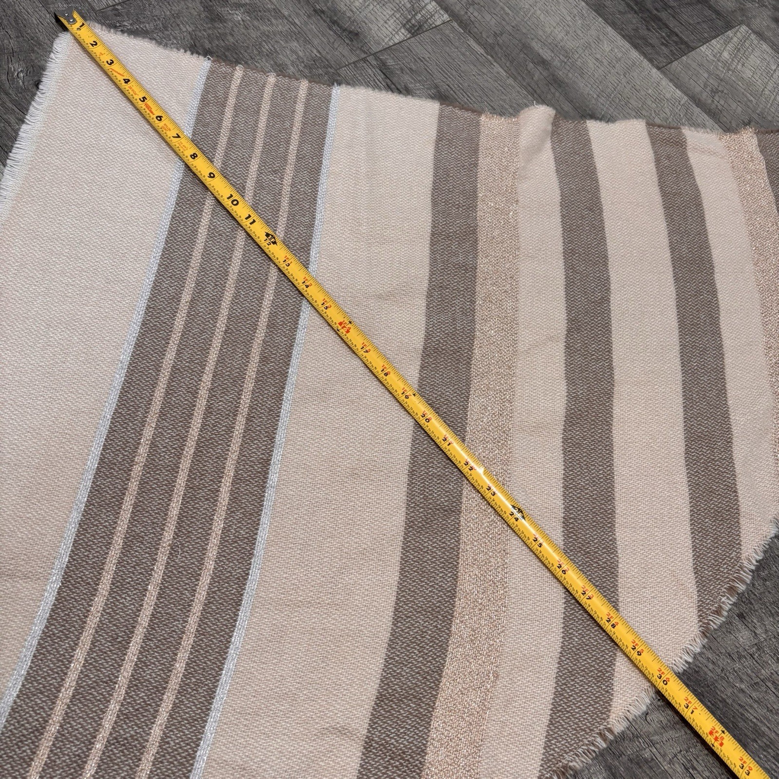 Candie’s Striped Oversized Triangular Blanket Sca… - image 5