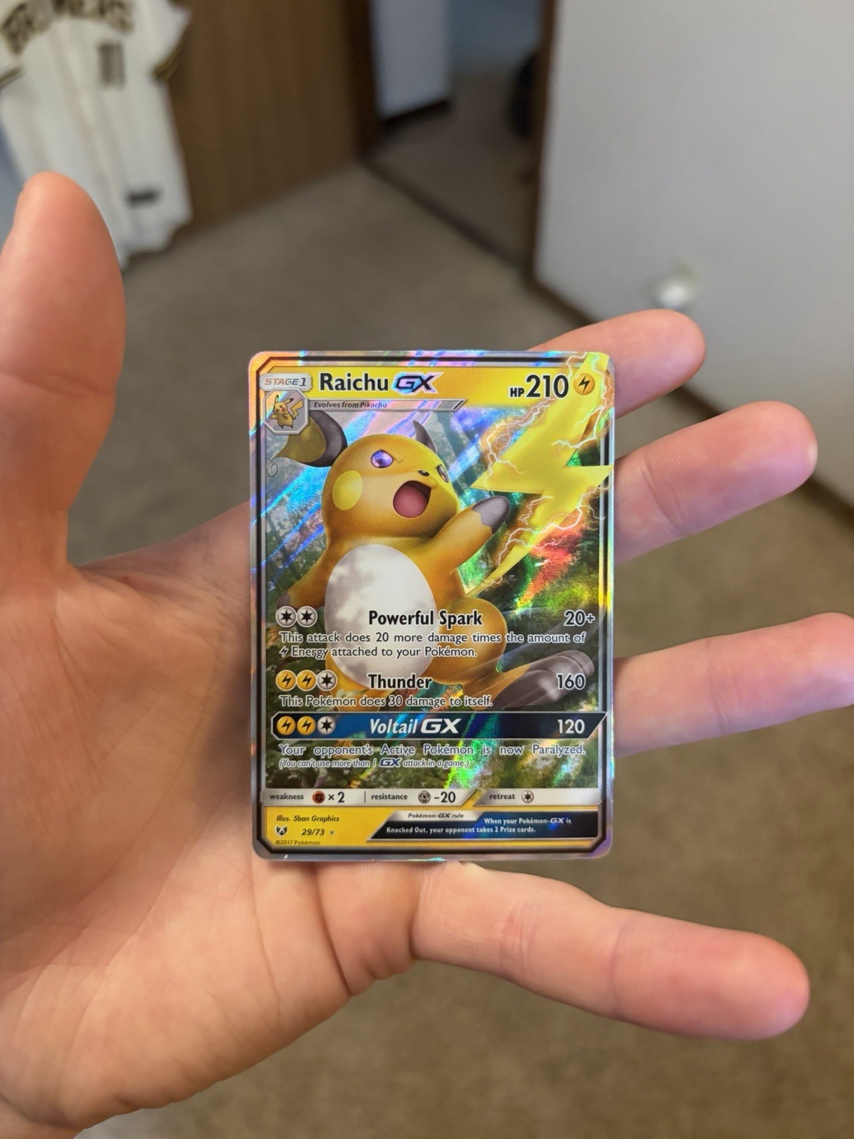 Raichu GX Ultra Rare Shining Legends 29/73 NM