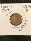 1926-S Lincoln Cent  F