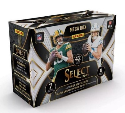 2024 Panini Select Football Trading Card Mega Box (Black & Green