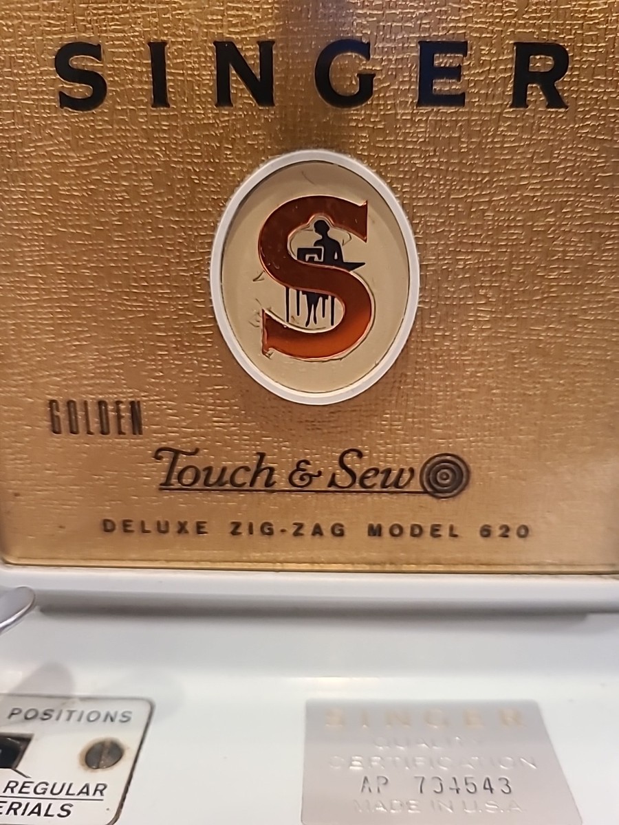 VINTAGE SINGER 620 GOLDEN TOUCH & SEW SEWING MACHINE Deluxe Zig