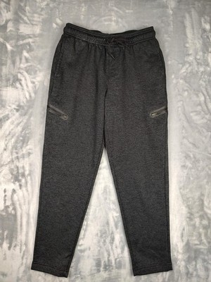 LEG3ND Pants Mens Large Gray Fleece Jogger Elastic Waist Zip Pockets Sweatpants