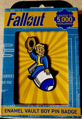 Fallout Vault Boy Enamel Pin Limited Edition Official Bethesda Collectible Badge