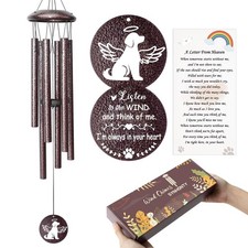 Memorial Gifts for Loss of Dog, 25 inch Pet Memorial Wind Chimes, Loss of Dog...