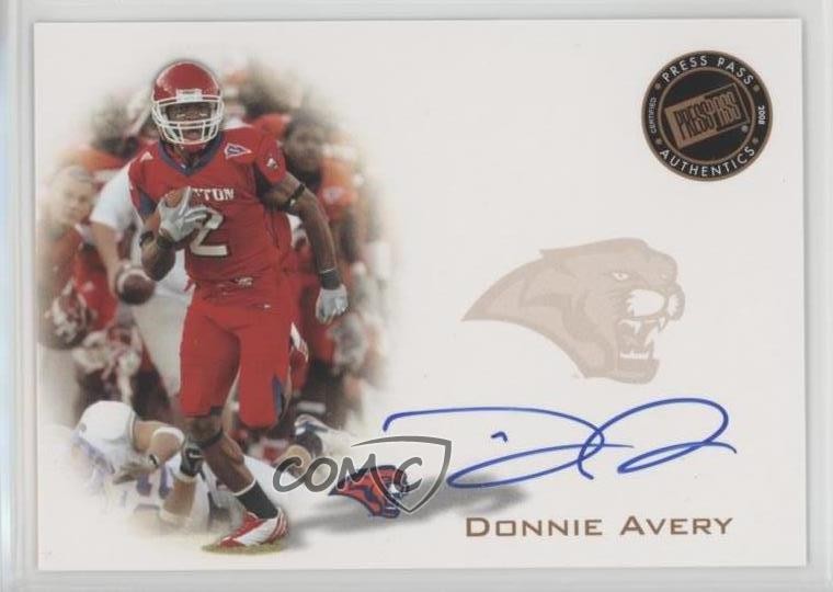 2008 Press Pass Signings Bronze Donnie Avery #PPS-DA Rookie Auto RC 1k5