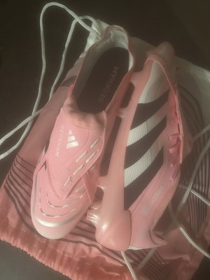 adidas David Beckham x Predator Elite FG Beam Pink Size 11 with bag cleats 