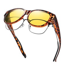 Night Vision Driving Glasses Fit Over Glasses Women's Nighttime Eyewear Anti ...
