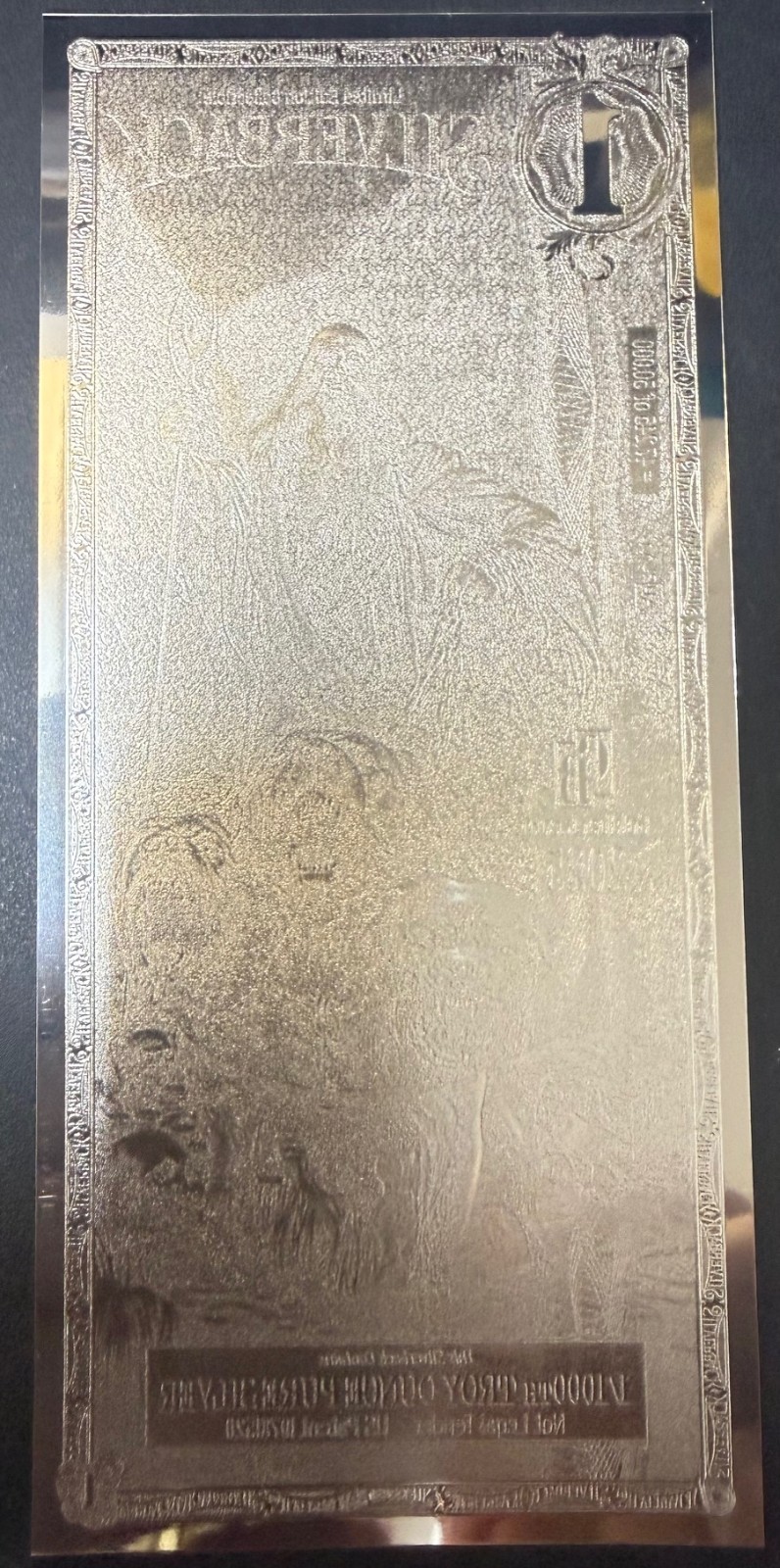 Rarest Silverback Silver Note 2025/2026 Silverback Hades 1/1000 OZ .999 Silver Note Limited Edition ...