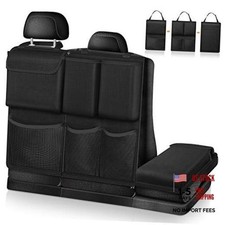 Car Trunk Organizer Storage, Detachable Seat Back Hanging Storage Black