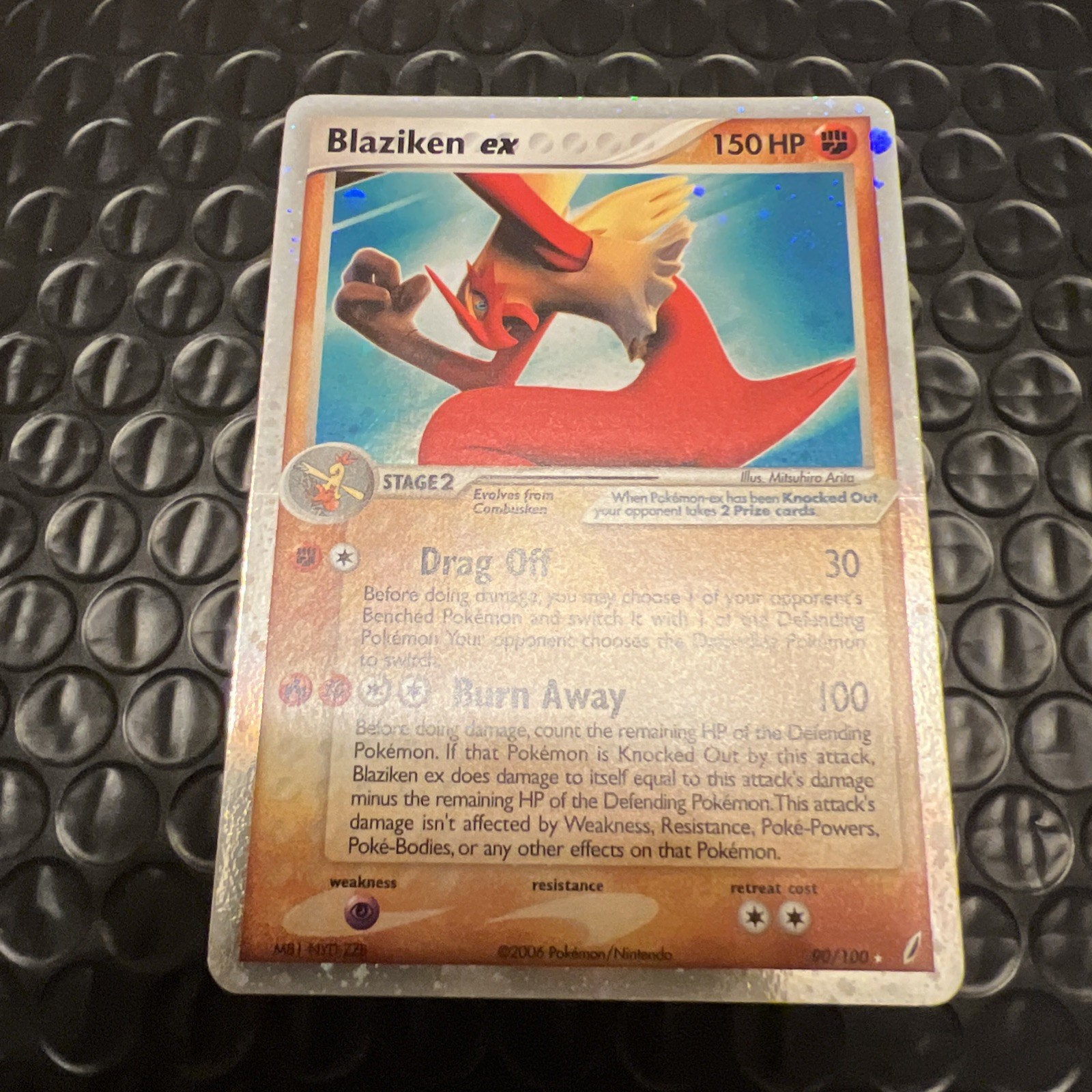 Blaziken ex 90/100 Crystal Guardians Holo-swirl….