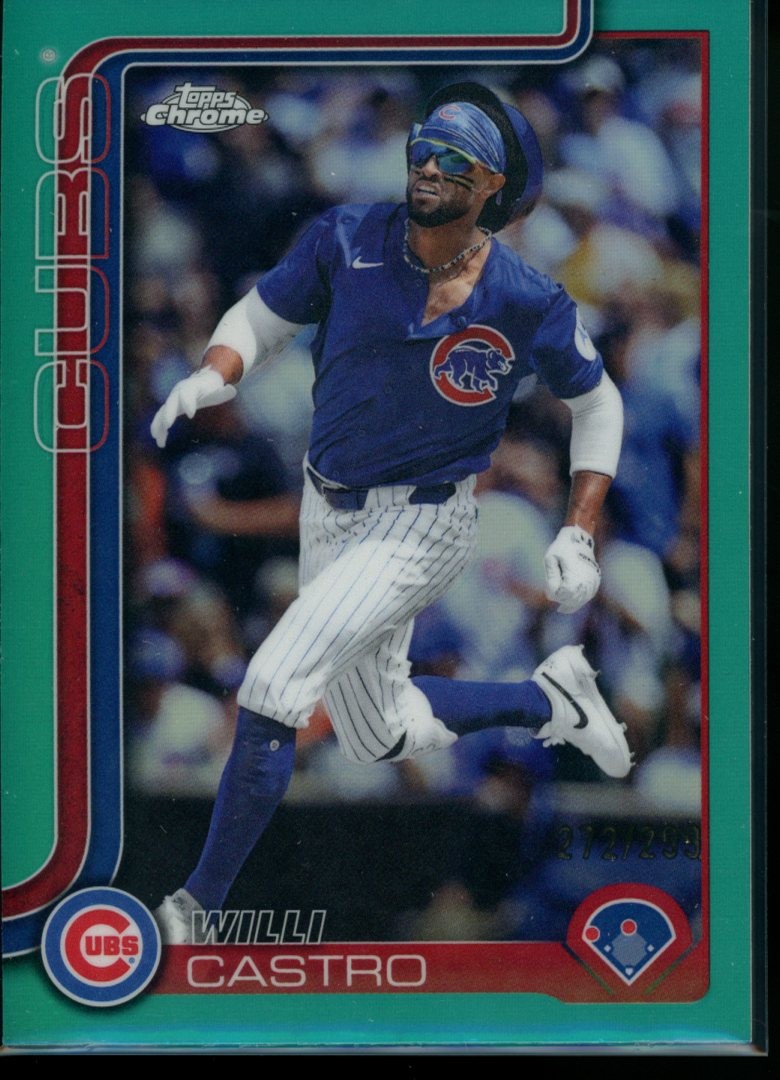 2025 Topps Chrome Update #USC67 Willi Castro Teal Refractors #/299