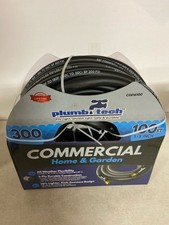 Plumb Tech 5/8 in ID x 100 ft L Water Hose, Nitrile Tube, Black