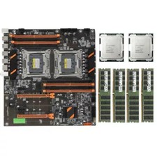 X99 Motherboard With 2x Intel Xeon E5-2680 V4 CPU 4x 32GB DDR4 2133P ECC RAM