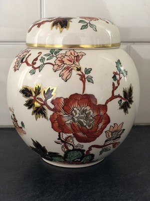 MASON'S ''GOLDEN AZALEA'' INGWERGLAS, Vintage - ENGLAND