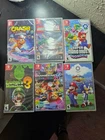 Nintendo Switch Game Lot 6 NEW Sealed Mario Wonder Kart Luigi Crash LEGO Marvel