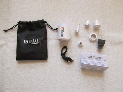 Technaxx Mini-Akku-Luftpumpe TX-261 weiß inkl Licht (sehr sehr selten benutzt)
