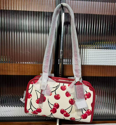 NWT Coach Swing Zip Bag With Cherry Print CZ494 | eBay