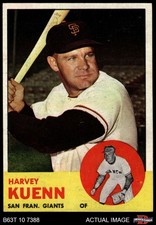 1963 Topps #30 Harvey Kuenn Giants 7 - NM