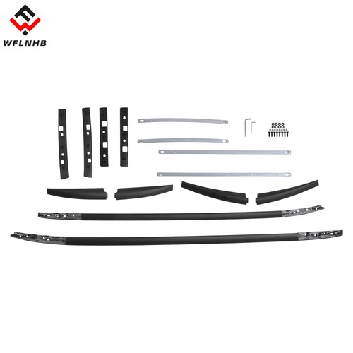 FOR NISSAN QASHQAI MK2 J11 ROOF RAILS RACK BARS BLACK ALUMINIUM LUGGAGE ...