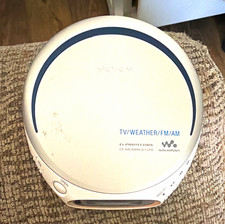 Sony CD Walkman D-FJ210 Portable CD Player TV/Weather/FM/AM Radio. TESTED