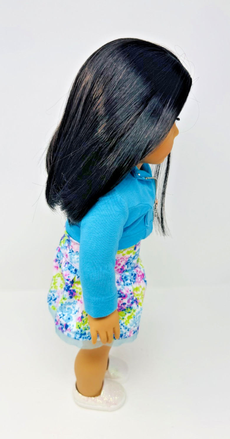 2017 American Girl Just Like You Truly Me #25 18" Doll In Original Outfit