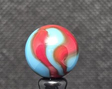 VINTAGE PELTIER NLR "BURNT SPIDERMAN" MARBLE MINT 0.63"