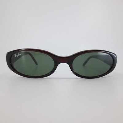 Ray-Ban Sidestreet RB 2128 937 Sunglasses Burgundy Oval Made in Italy 33796
