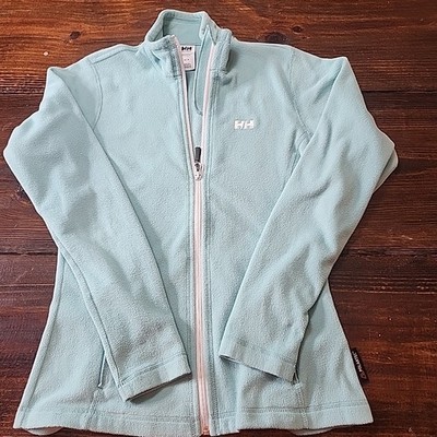 Helly Hansen Fleece Jacket Womens Med Daybreaker Full Zip Polartec Hiking Blue