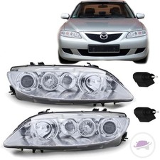 Mazda 6 GG GY Scheinwerfer Rechts Links Klarglas H1/H1/H3 +Motor 02-05 mit Nebel