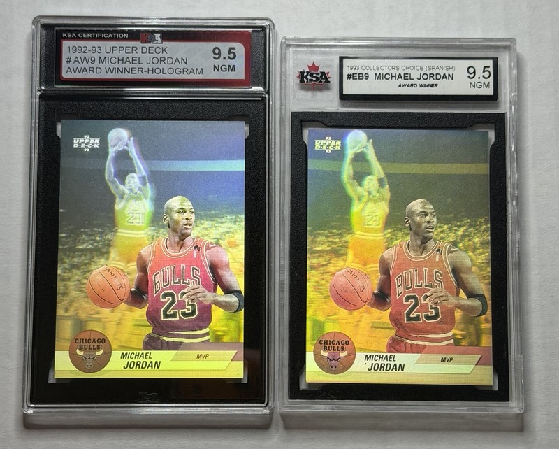 1992-93 Upper Deck Michael Jordan #AW9 #EB9 Award Winner Hologram Chicago Bulls