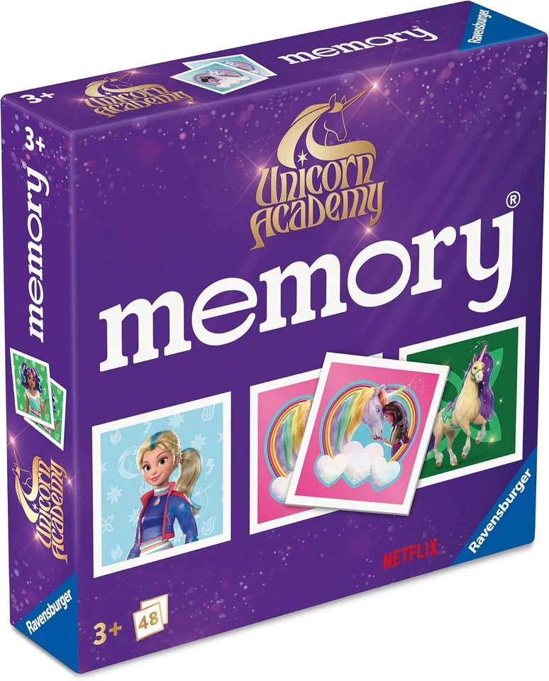 Ravensburger Unicorn Academy Mini Memory Game for Kids Age 3 Years Up - 2 to 6 P - Photo 3/4