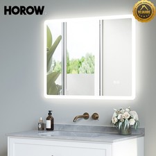 Specchio bagno HOROW LED senza appannamento specchio bagno con illuminazione 50/60/70/90 cm