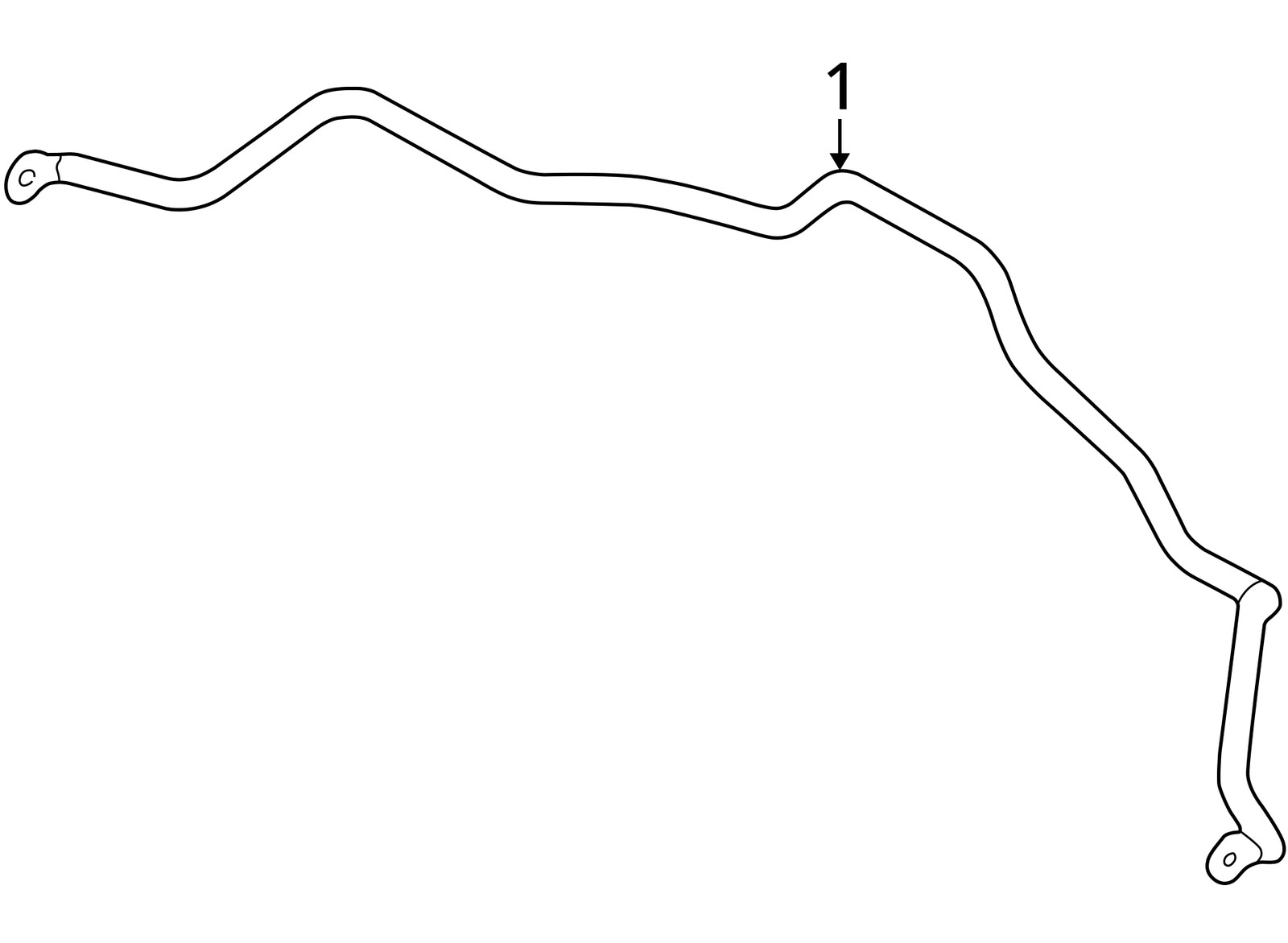 2012 Mitsubishi Galant FWD Front Stabilizer Bar OEM 122K Miles - LKQ427287153