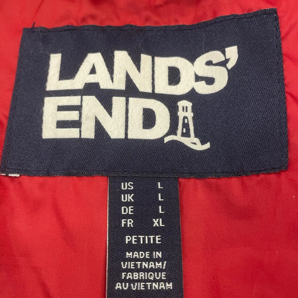 Lands' End, doudoune, femme, taille : L, rouge/blanc/bleu #biS - Photo 3/4