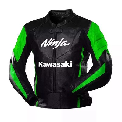New Ninja Kawasaki Motorrad Racing biker leather Jacket, MotoGP Leather Jacket