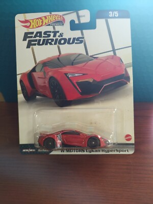 HOT WHEELS 2023 FAST & FURIOUS  W MOTORS Lykan HyperSport 3/5   RED 