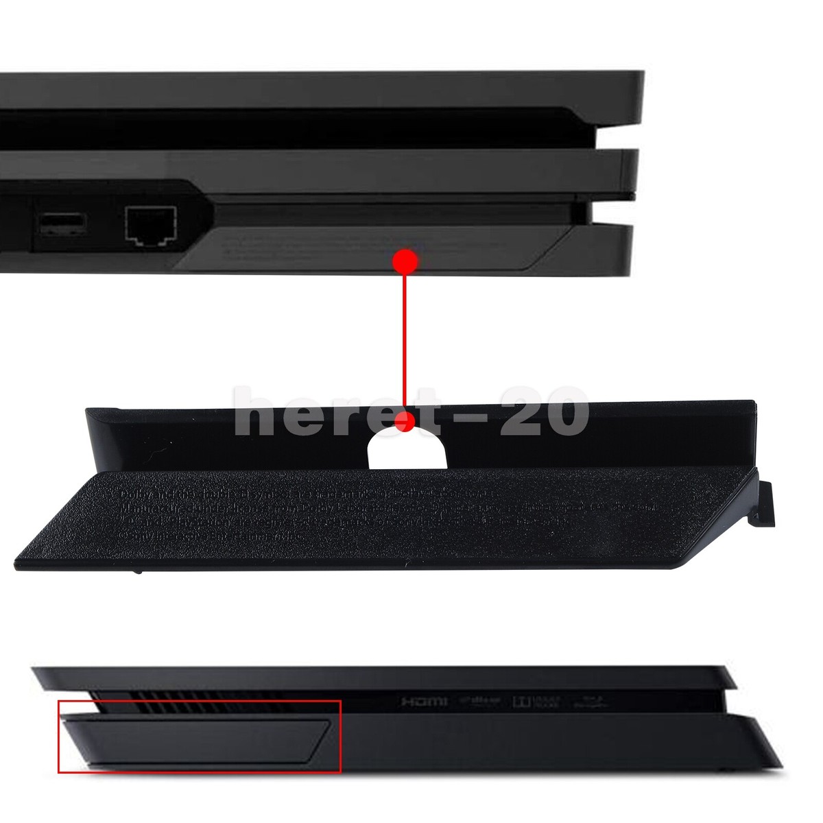 New For PS4 Pro for PS4 Slim HDD Hard Drive Bay Slot Cover Plastic