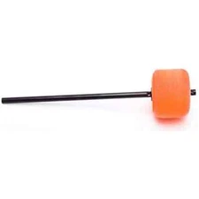 Danmar Orange Felt Bass Drum Beater, Black Shaft