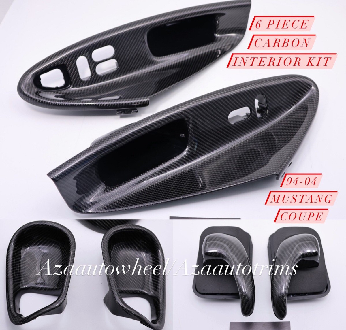 1994-2004 Mustang coupe GT Cobra Terminator Carbon Fiber 6pc