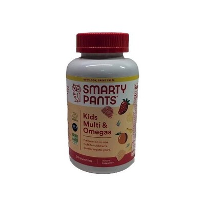 Smarty Pants  KIDS Formula - 90 Gummies Multi & Omega 3s NON GMO  Exp 10/06/2025
