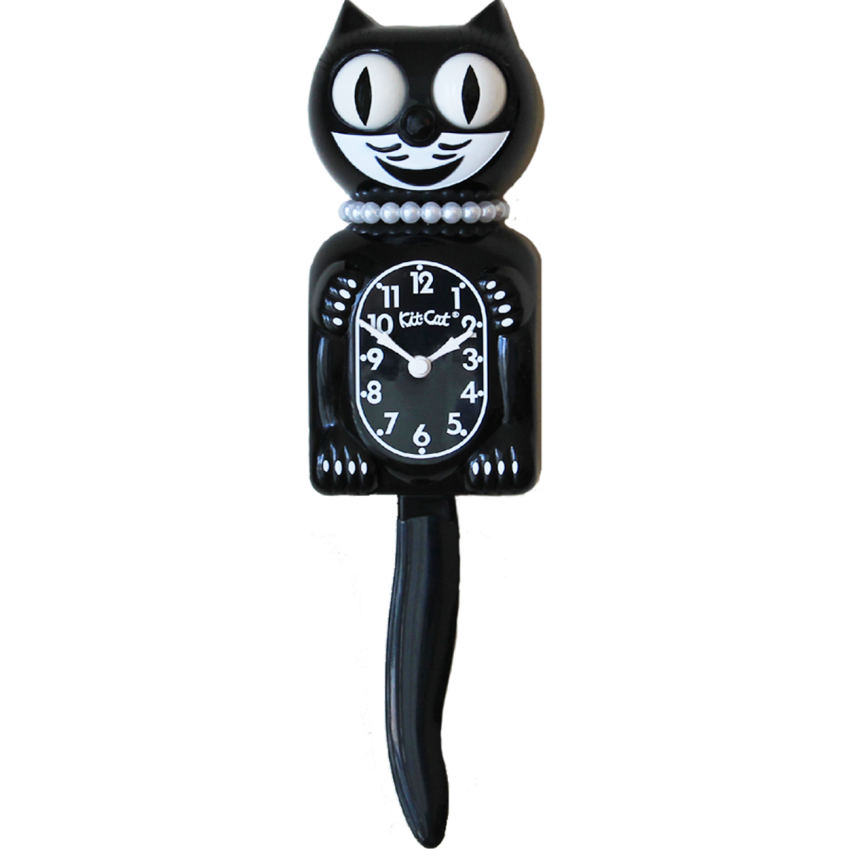 Lady Kit-Cat Clock with Necklace & Eyelashes (Animal, Retro, Felix