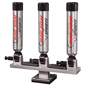 Big Jon Sports RH03380 Silver Triple Ratcheting Diver Rod Holder