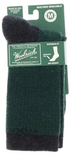 Woolrich Dark Green Socks Ladies Wool Blend Mid Weight Seamless Toe