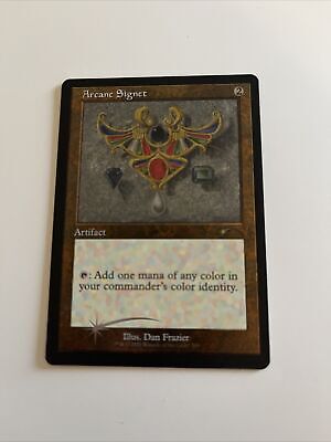 Arcane Signet *ETCHED FOIL* Secret Lair Dan Frazier Mox Box Arcane Signet *ETCHED FOIL* Secret Lair Dan Frazier Mox Box