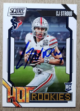 CJ Stroud JSA Certified Auto RC 2023 Panini Score Signed Rookie Card Texans
