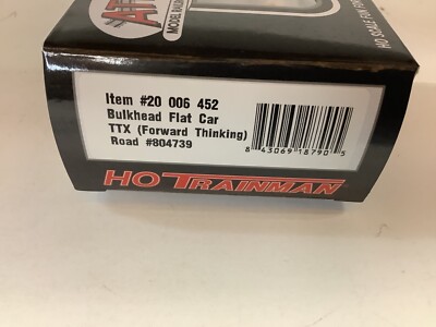 Atlas #20 006 452 HO scale “TTX” bulkhead flat car Rd. #804739 | eBay
