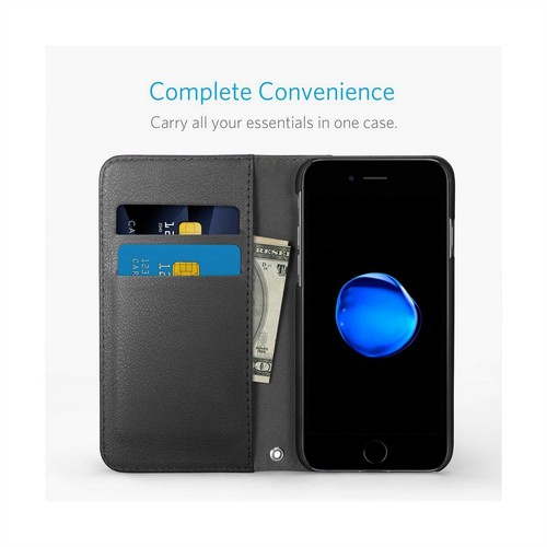 ANKER CASE FOR IPHONE SE 3 SE 2 8 7 6S 6 TOUGHSHELL ELITE WALLET 2 CARD A7060011 - Picture 2 of 4