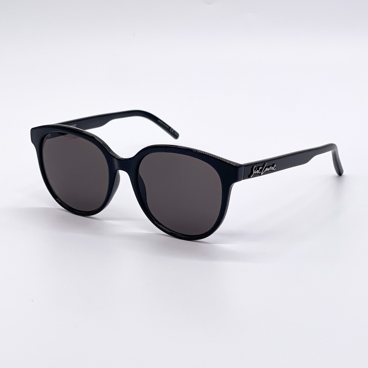 NEW SAINT LAURENT SL317 001 BLACK WOMEN ROUND SUNGLASSES
