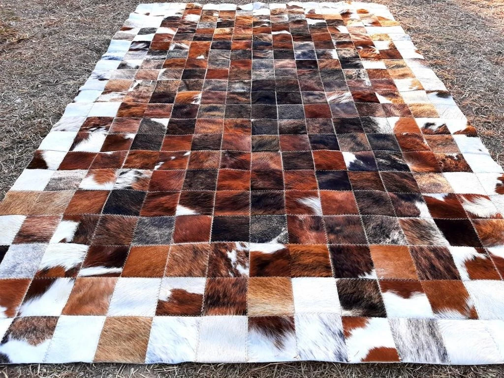 Patchwork Cowhide Rug
